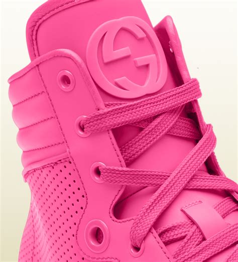 pink gucci shoes men's|Gucci pink rubber shoes.